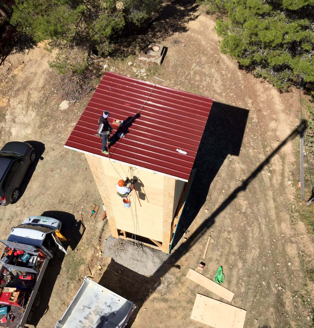 Realizzazione parete artificiale per arrampicata